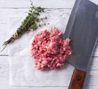 美國純種極黑豚免治豬肉